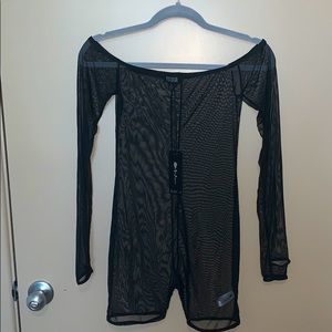 Mesh Romper Black Dolls Kill